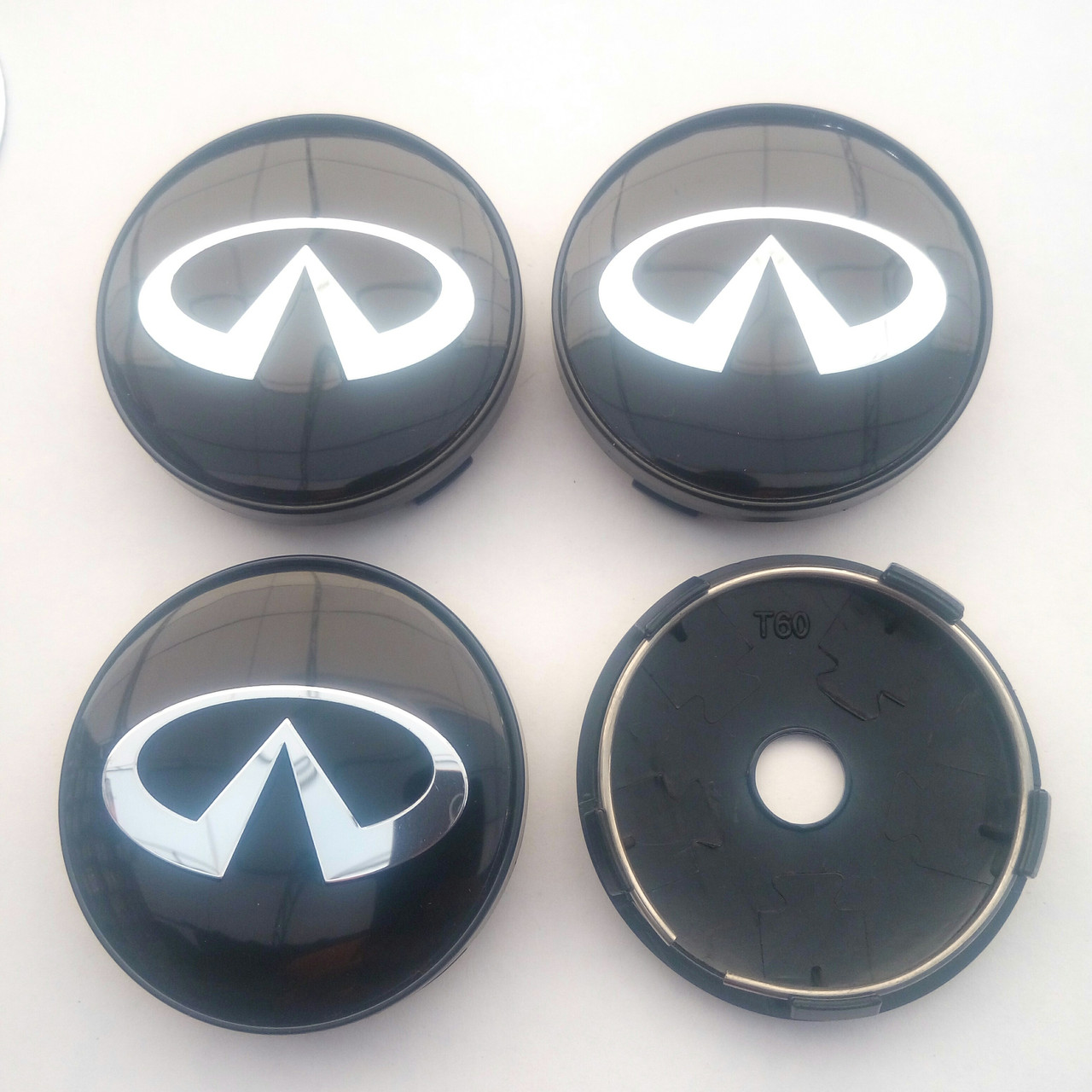 Ковпачки в диски Infiniti 56-60 мм чорні