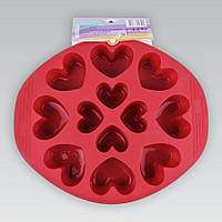 Форма для выпечки кексов Maestro Сердца MR-1056 28,5х23,5х3,5 см Отличное качество