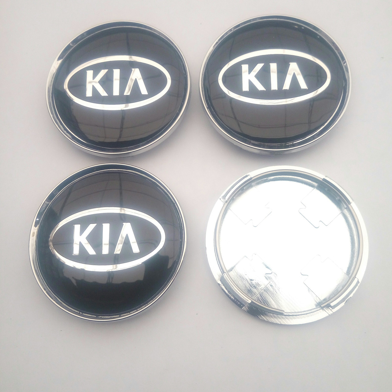 Ковпачки в диски Kia 58-63 мм чорні