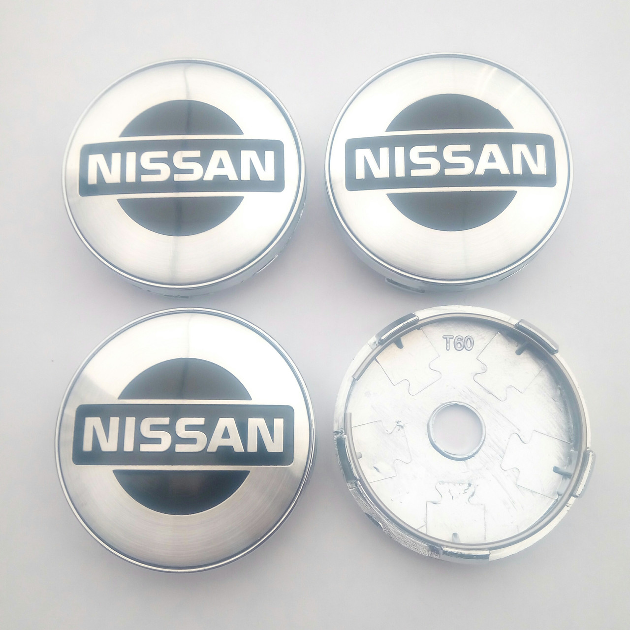 Ковпачки в диски Nissan 56-60 мм сірі