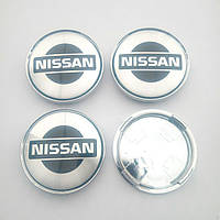 Ковпачки в диски Nissan 58-63 мм сірі
