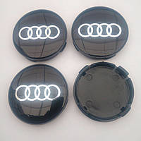 Ковпачки в диски Audi 55*59 мм чорні