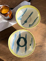 Тарілка "Обідня" 550 мл, "Капучино yellow exclusive"