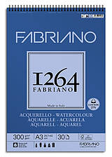 Альбом на спіралі для акварелі А3 300 г/м2 30листів СР 25% бавовни 1264 Fabriano, 19100650