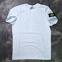 Мужская футболка Stone Island белая