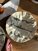 Тарілка глибока «Скеля» 25 см, «Коричневий Лофт exclusive»