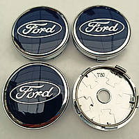Ковпачки в диски Ford 56-60 мм сині