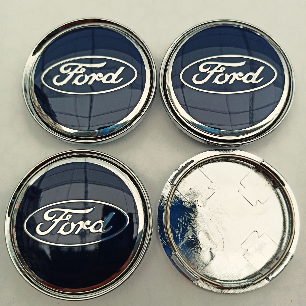 Ковпачки в диски Ford 58-63 мм сині