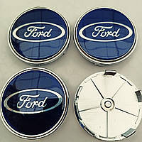 Ковпачки в диски Ford 65-68 мм сині