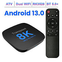 Transpeed 4/64 ГБ 8K Ultra HD-MX10 Android 13 ATV SmartTV Box Смарт ТВ