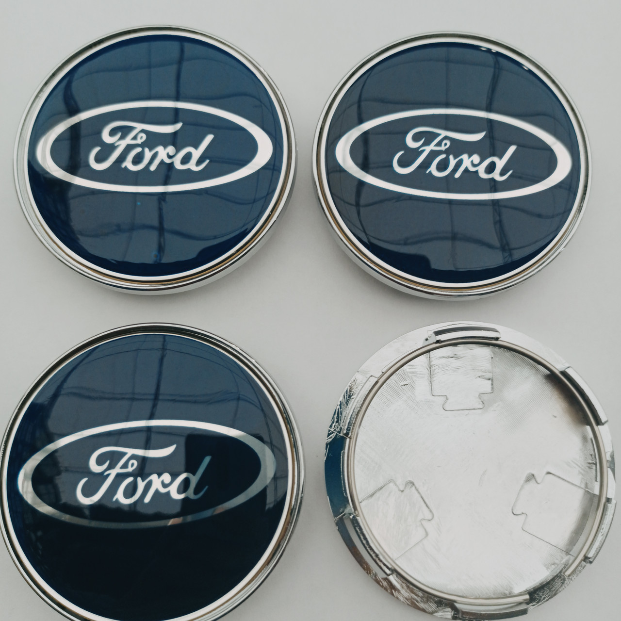 Ковпачки в диски Ford 62-68 мм сині