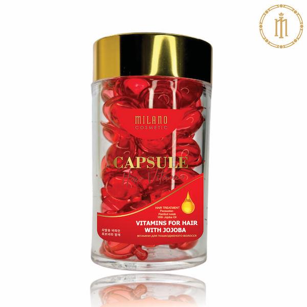 Milano Milano Вітаміни для сухого та пошкодженого волосся Capsule Hair Vitamin у капсулах, 50 шт., фото 1