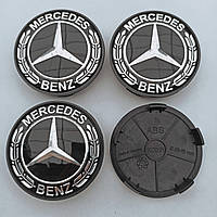 Ковпачки в диск Mercedes Benz 65-68 мм чорні
