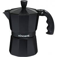 Гейзерная алюминиевая кофеварка на 6 чашек Vincent VC-1366-600 300 мл Отличное качество