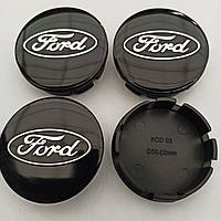 Ковпачки у диски Ford 52-56 мм чорні