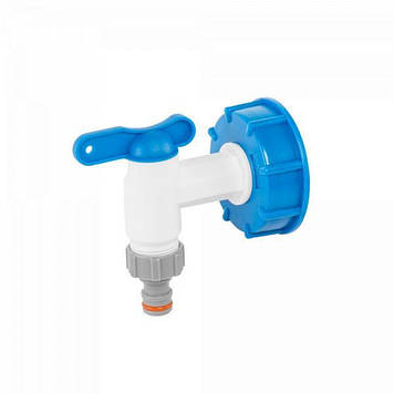 Набір IBC, синя гайка S60x6 з краном - 3/4", вихід 3/4", IBCS60-KP3434 SPL