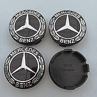 Ковпачки в диск Mercedes Benz 52-56 мм чорні