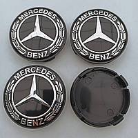 Ковпачки в диск Mercedes Benz 55-59 мм чорні