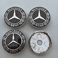 Ковпачки в диск Mercedes Benz 56-60 мм чорні