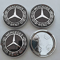 Ковпачки в диск Mercedes Benz 58-63 мм чорні