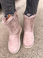 UGG Bailey Bow 2 Boot Pink Crystal хорошее качество кроссовки и кеды хорошее качество Размер 36