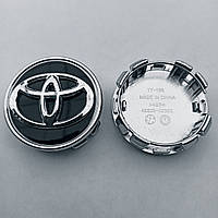 Ковпачок у диск Toyota 56*62 мм чорний