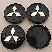 Ковпачки в диски Mitsubishi 55*59 мм чорні