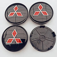 Ковпачки в диски Mitsubishi 65*68 мм чорні