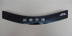 Дефлектор капота для Nissan Note (2006-2009) (VT-52)