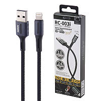 Кабель USB Remax Lightning Barrett RC-003i-Black 1 м черный Отличное качество