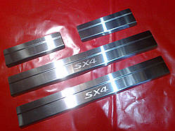 Накладки на пороги Suzuki SX4 2013+
