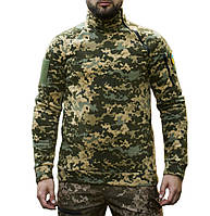 Зимняя кофта тактическая мужская теплая пиксель военная с липучками