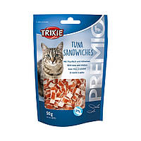 Лакомство для кошек Trixie Premio Tuna Sandwiches тунец/курица 50г