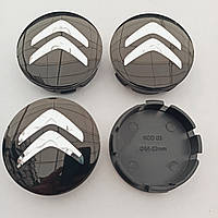 Ковпачки в диски Citroen 52*56 мм чорні