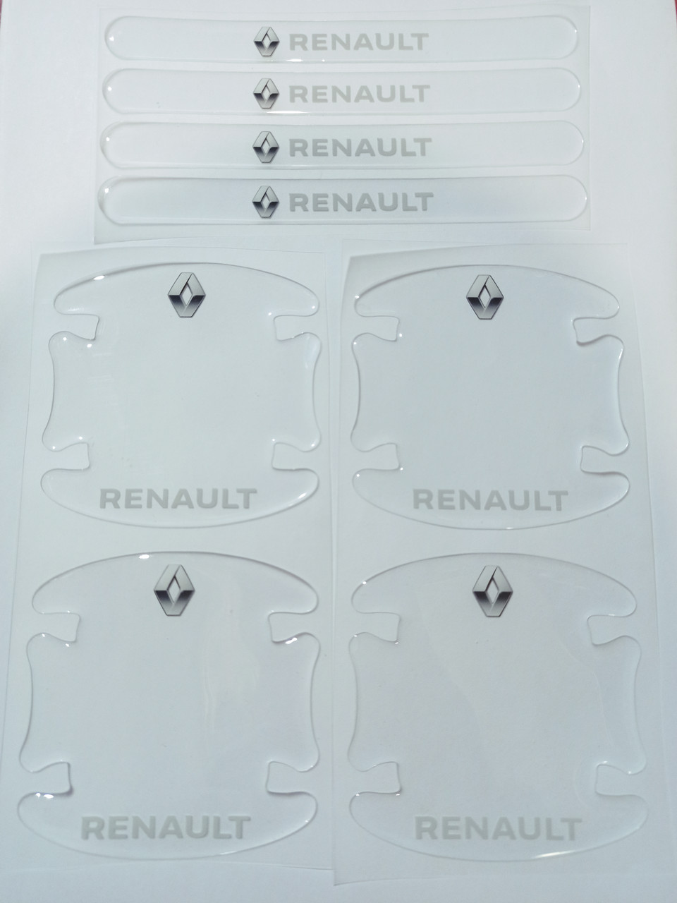 Силіконові наклейки під ручки + на ручки Renault