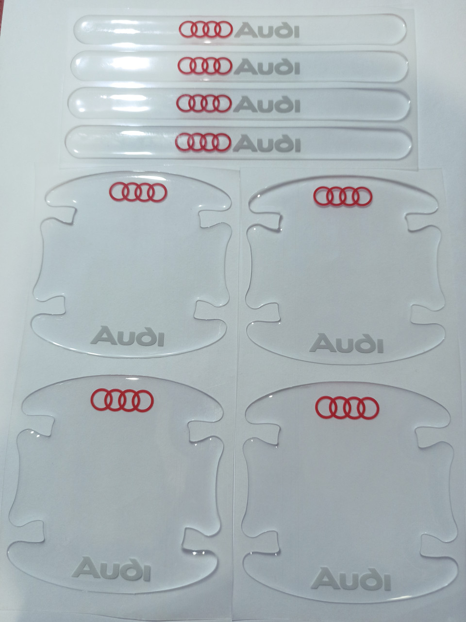 Силіконові наклейки під ручки + на ручки Audi