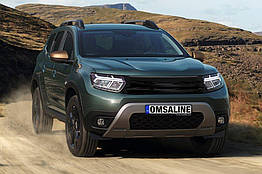 Передня решітка чорна для Dacia Duster 2018-2024 Omsa Line Пластик