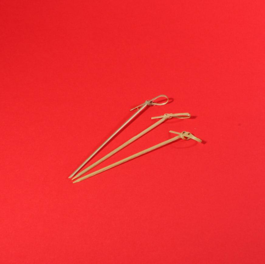 Шпажка бамбукова "вузел" 6 см. 100 шт.