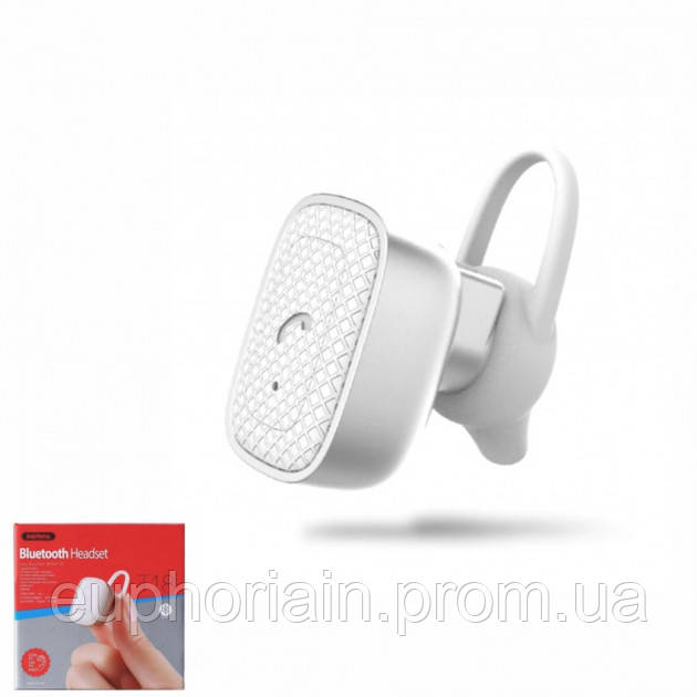 Bluetooth гарнитура Remax RB-T18-White Отличное качество - фото 1 - id-p2078455690