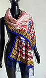 Жіночі шарфи з шовковою бахромою Мотив етно, фото 3