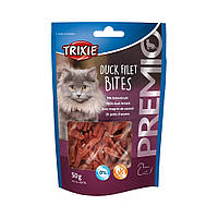 Лакомство кусочки утиного филе Trixie Premio Duck Filet Bites для кошек 50г