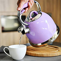 Чайник со свистком Fissman Felicity FS-5960 2,6 л фиолетовый Отличное качество