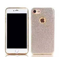 Силиконовый чехол Glitter для iPhone 7 золото Remax 700202 Отличное качество