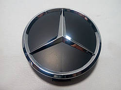 Ковпачок у диск Mercedes чорний 70-75 мм