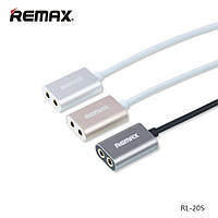 Audio разветвитель AUX Sharing RL-S20 3.5 miniJack gold Remax 320401 Отличное качество