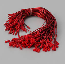 Мотузка для новорічних іграшок на ялинку 14030 100 шт/уп 20 см червона
