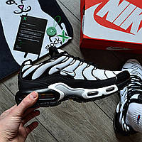 Кроссовки N-ike Air Max Plus Tn 'Black\White | кеды мужские