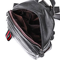 Кожаный небольшой женский рюкзак Vintage 20675 Черный хорошее качество