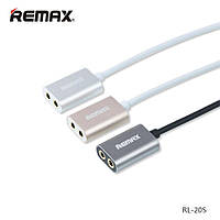 Audio разветвитель AUX Sharing RL-S20 3.5 miniJack silver Remax 320402 Отличное качество