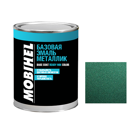 Авто фарба (автоемаль) металік Mobihel (Мобихел) 963 Зелена 1л, фото 2